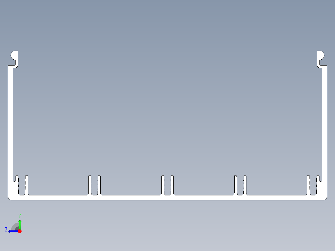 型材-KJN CABLE CONDUIT 80X160 KJN371040.STEP右视图