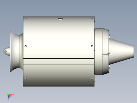 燃气涡轮喷气发动机 (MW54 TURBO-JET)---模型格式为 inventor俯视缩略图