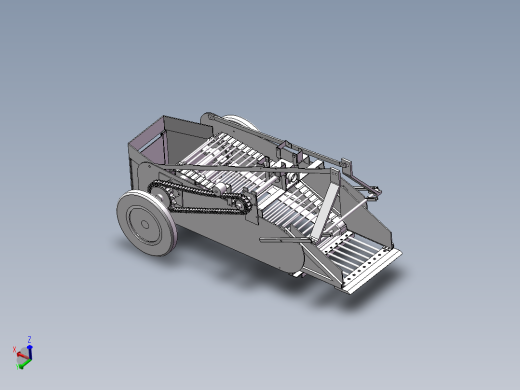 简易的马铃薯收获机三维模型设计