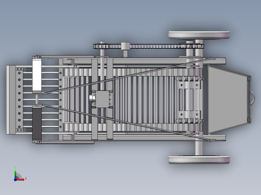 简易的马铃薯收获机三维模型设计前视缩略图