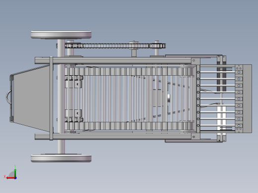 简易的马铃薯收获机三维模型设计后视缩略图