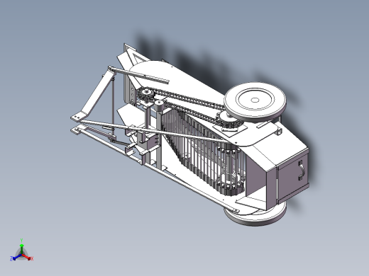 简易的马铃薯收获机三维模型设计正等轴测缩略图