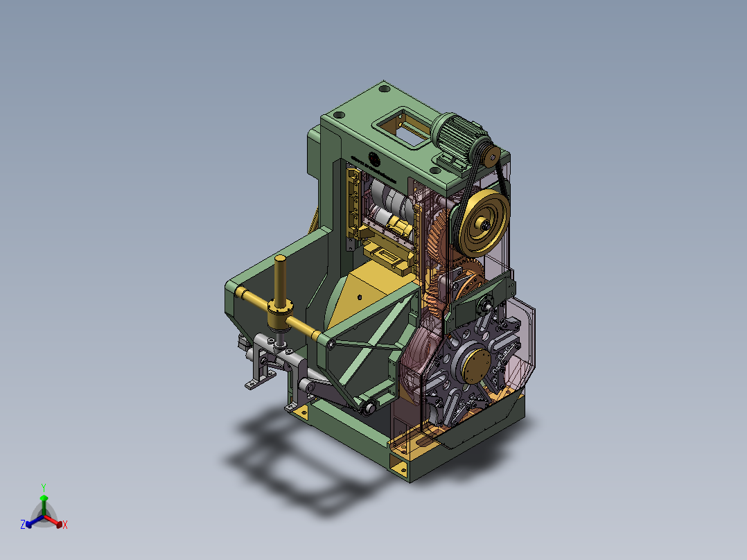 瓷砖制作机正等轴测图