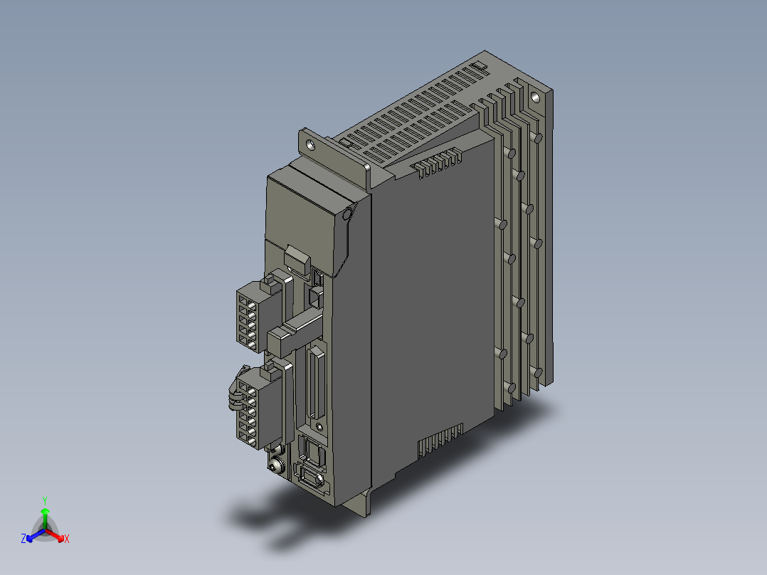 MADKT1105E伺服控制器正等轴测图