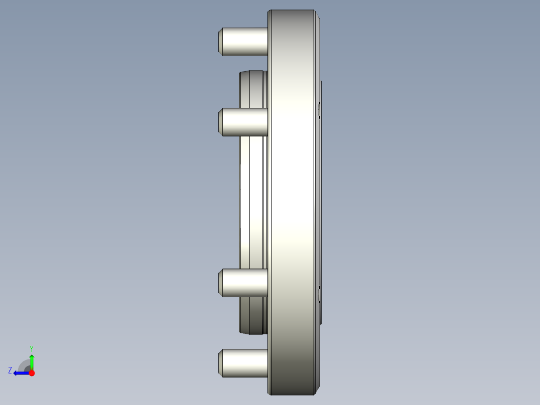 KOSMEKVSJ250-C多系列多零件图纸模型多系列多零件图纸模型右视图