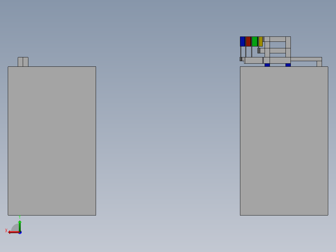 装配始端后视图