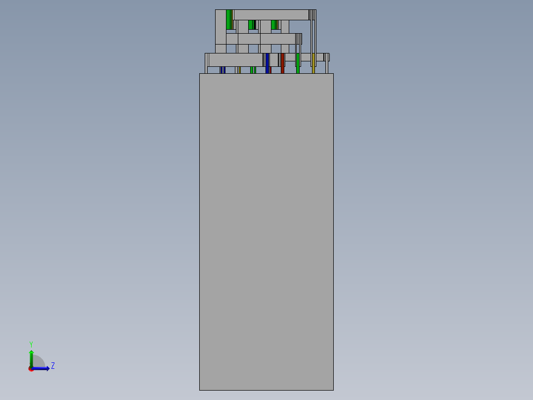 装配始端左视图