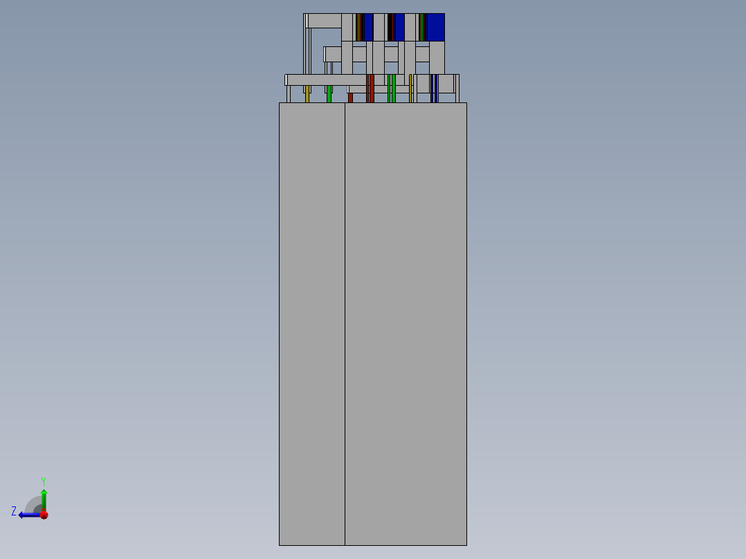 装配始端右视图