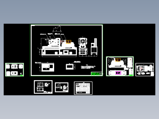 汽车变速箱端面钻孔专用机床设计【自动】【左端面5-M10孔】【7张CAD图纸】