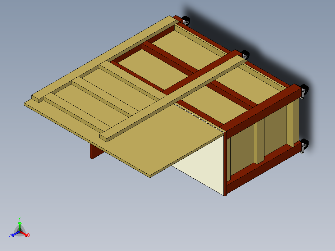 工作台2正等轴测图