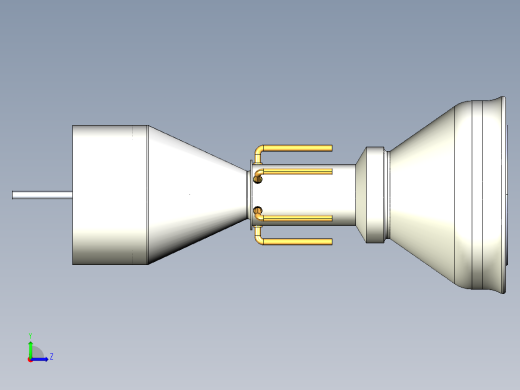 燃气轮机79---模型格式为 igs左视缩略图