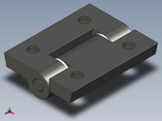 鋁合金蝶型鉸鏈(A)5570-3D多系列多零件图纸模型