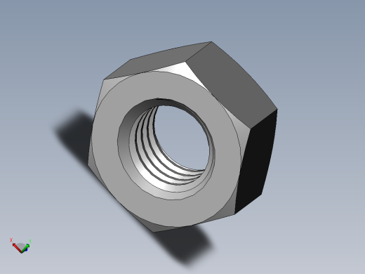 DIN 934 螺母-M14 Nut.SLDPRT