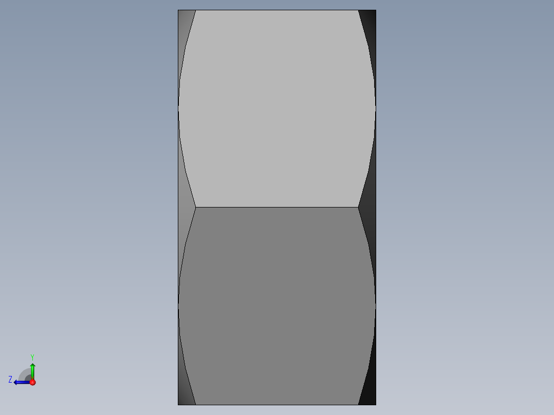 DIN 934 螺母-M14 Nut.SLDPRT右视图