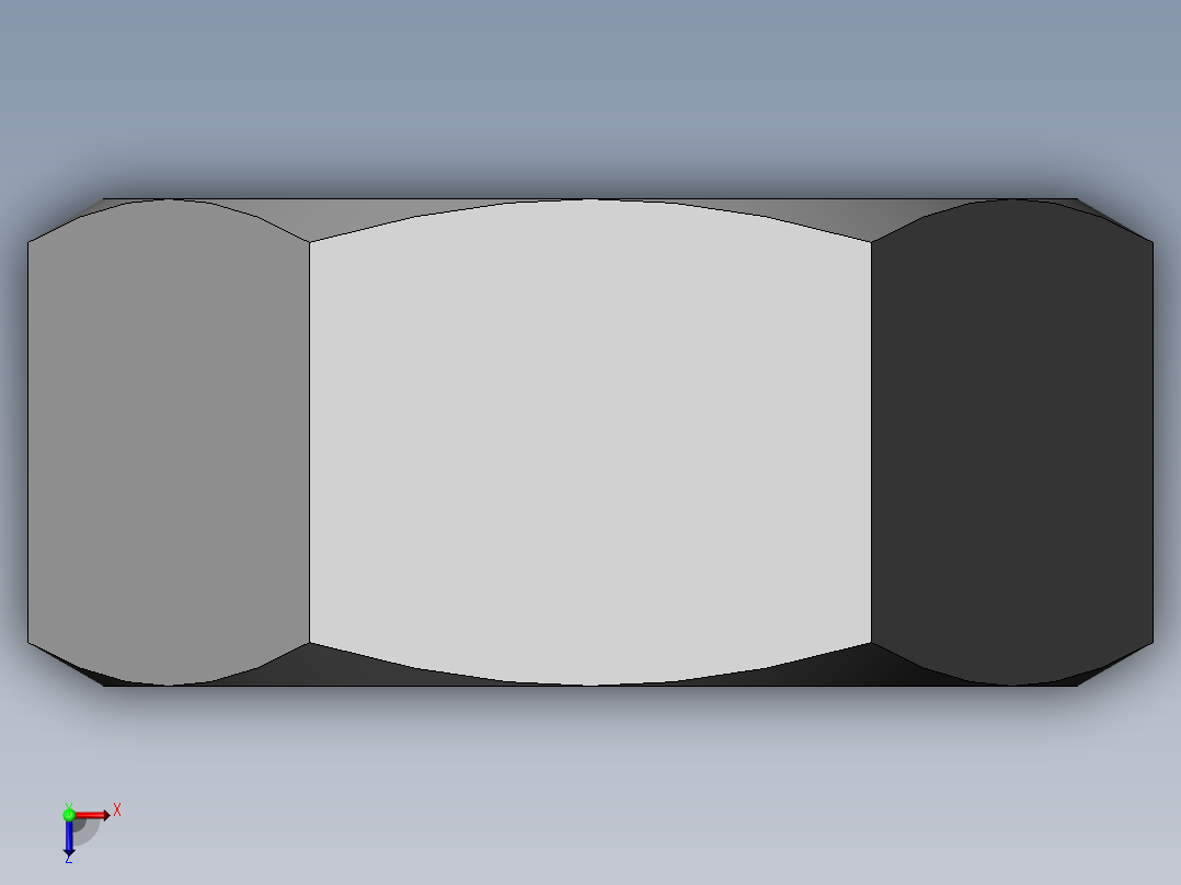 DIN 934 螺母-M14 Nut.SLDPRT俯视图