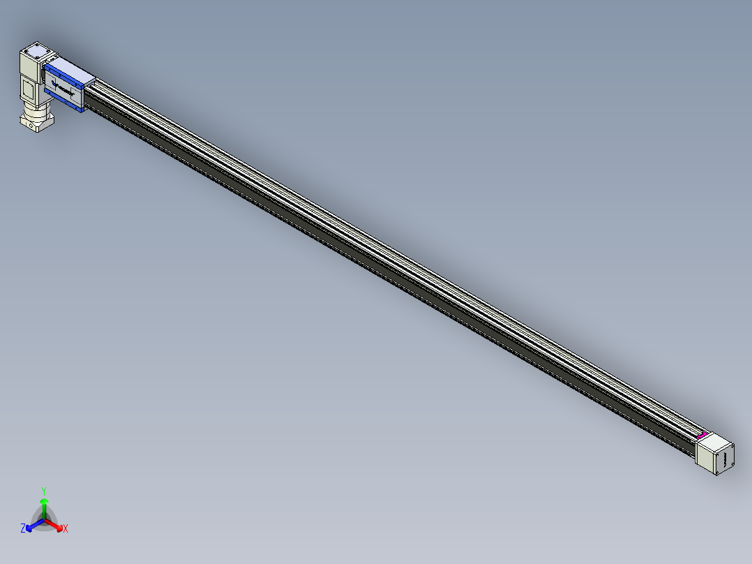 威洛博LB.GB同步带传动--欧规系列GB8-L192-S3000-BL-P75-K正等轴测图