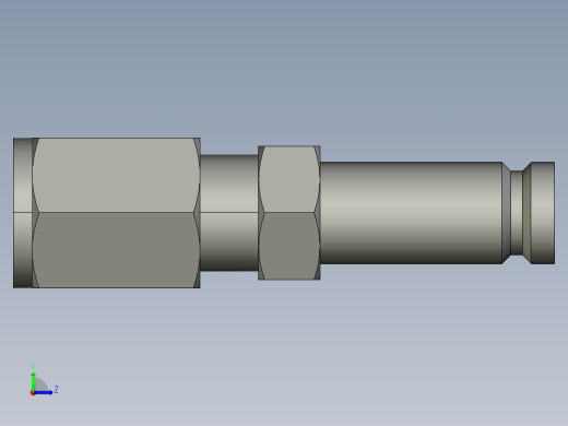 卡套式工业通用硬管接头6-4_trbu-s左视缩略图