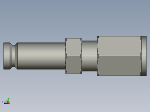 卡套式工业通用硬管接头6-4_trbu-s右视缩略图