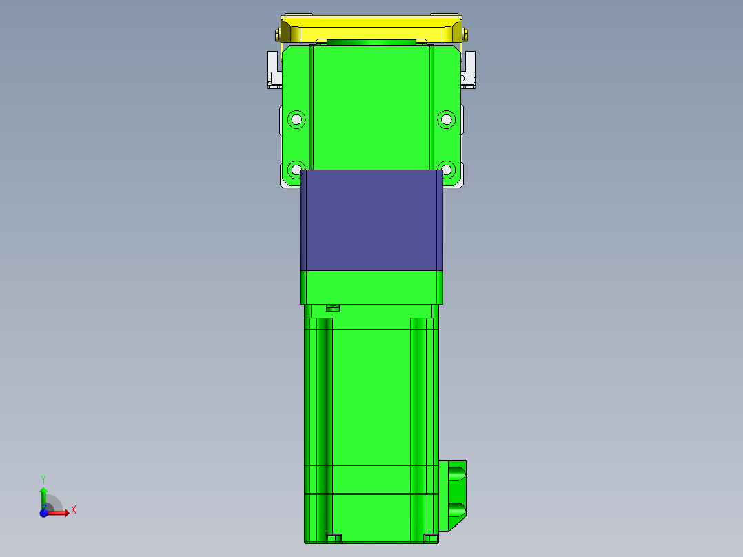 GTA内嵌同步带全封闭GTA8-MD-60步进前视图