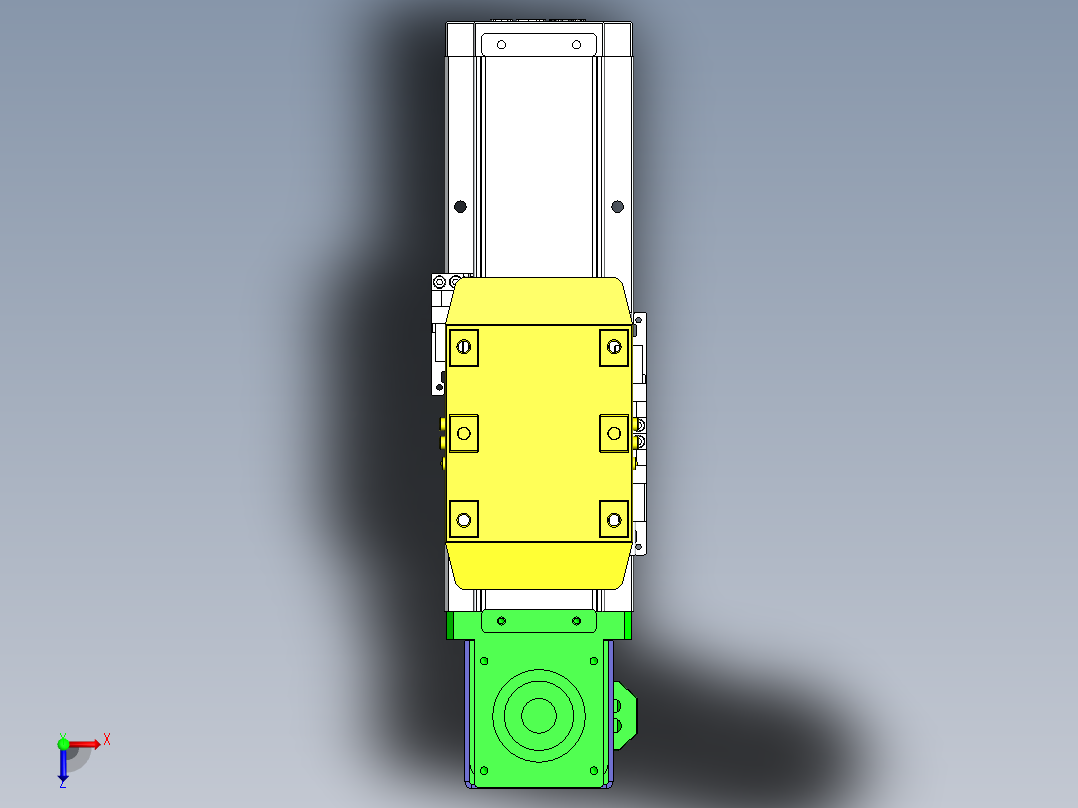 GTA内嵌同步带全封闭GTA8-MD-60步进俯视图