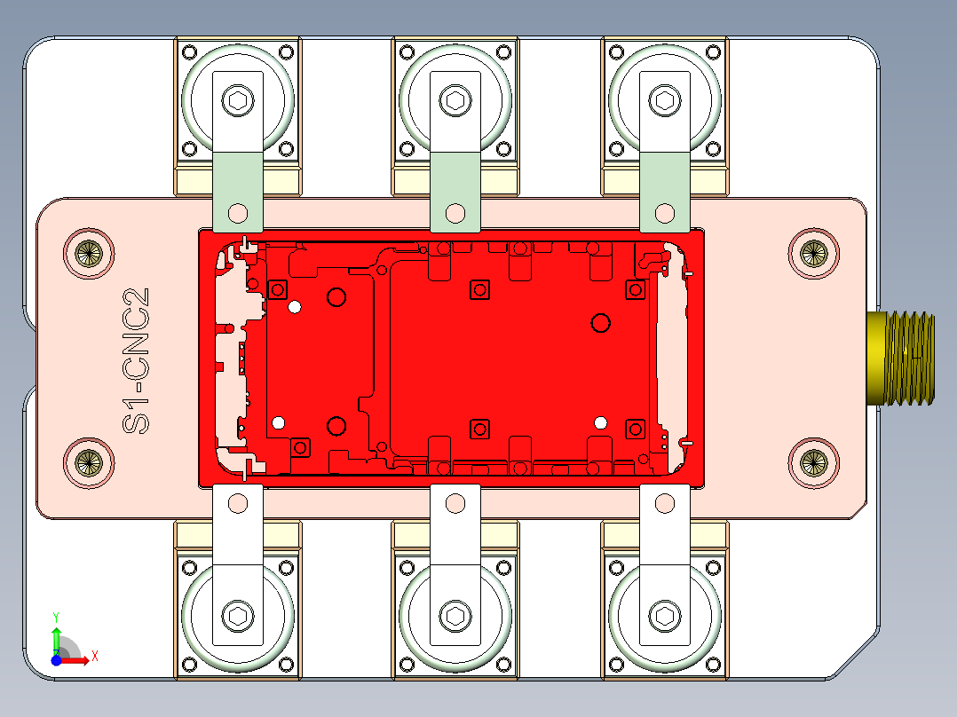 S1-CNC2-笔记本CNC工装夹具三维模型0114前视图