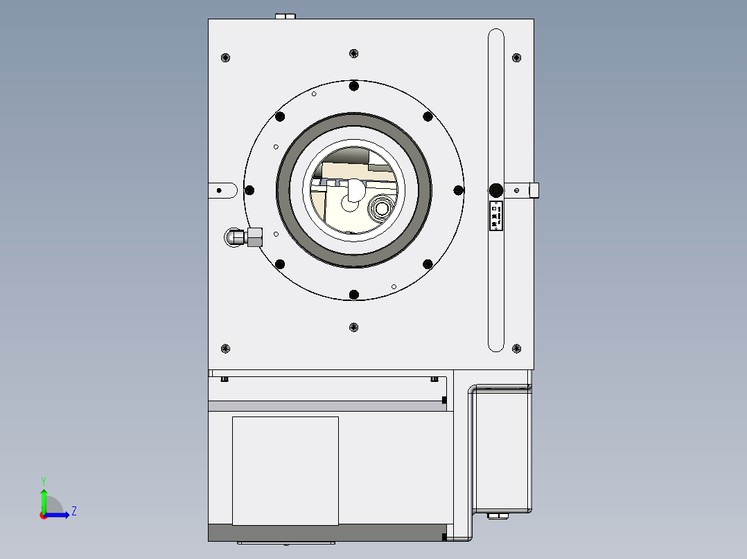 拐轴-OP.20-数控气动夹具左视图