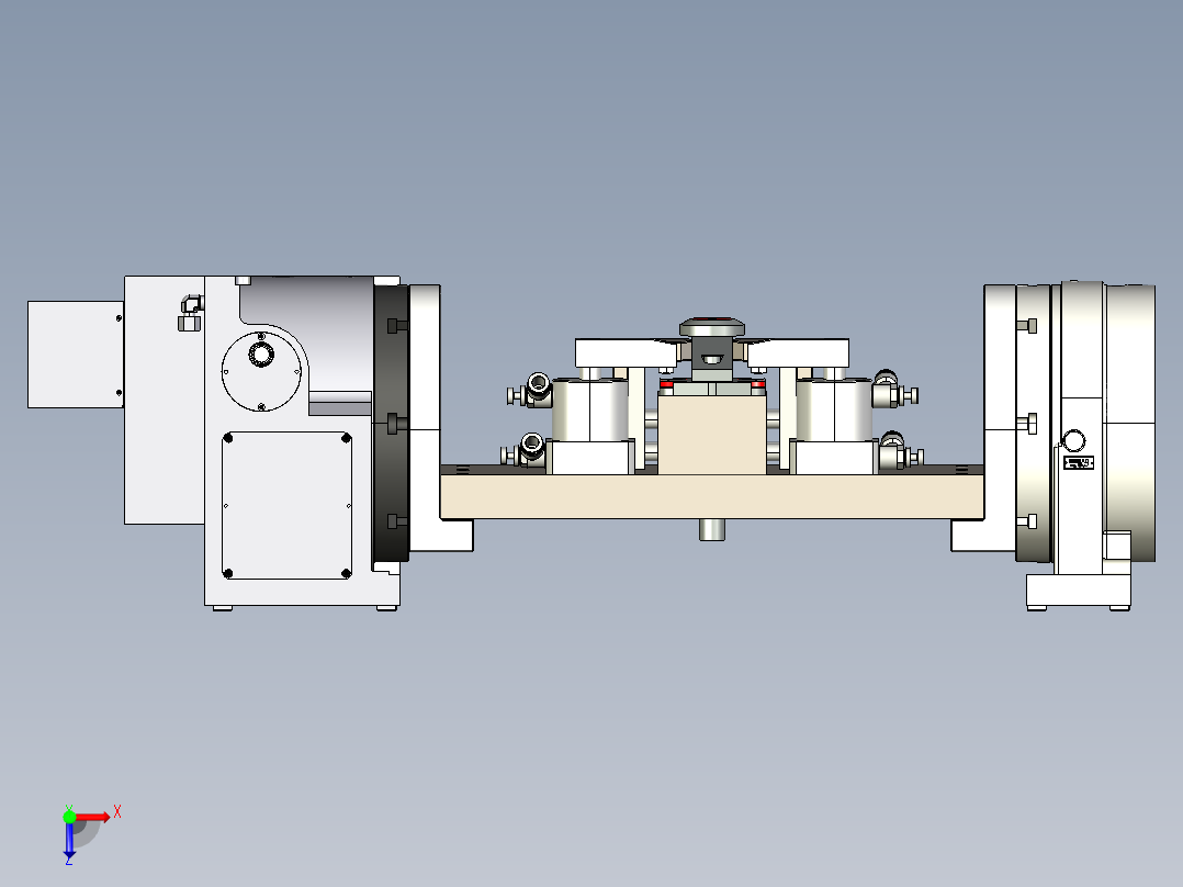拐轴-OP.20-数控气动夹具俯视图