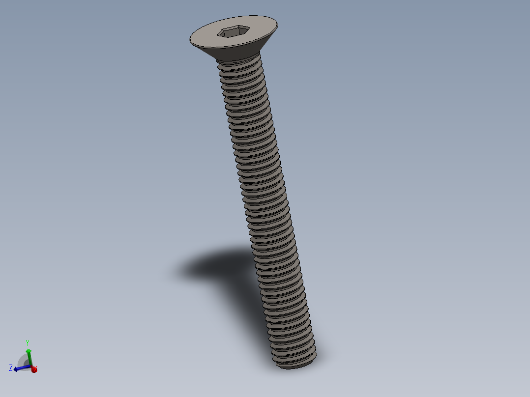 Screw_ISO_10642_M5x40_A2.SLDPRT主视图