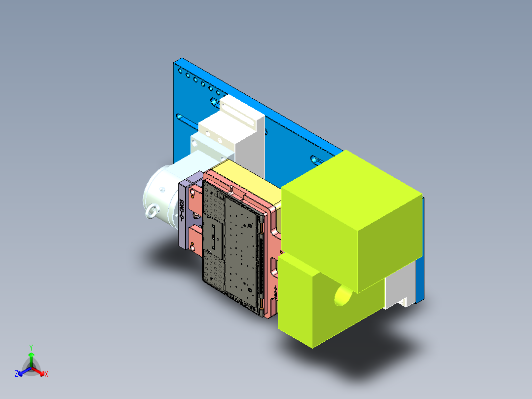 四轴电脑外壳铣侧孔治具
