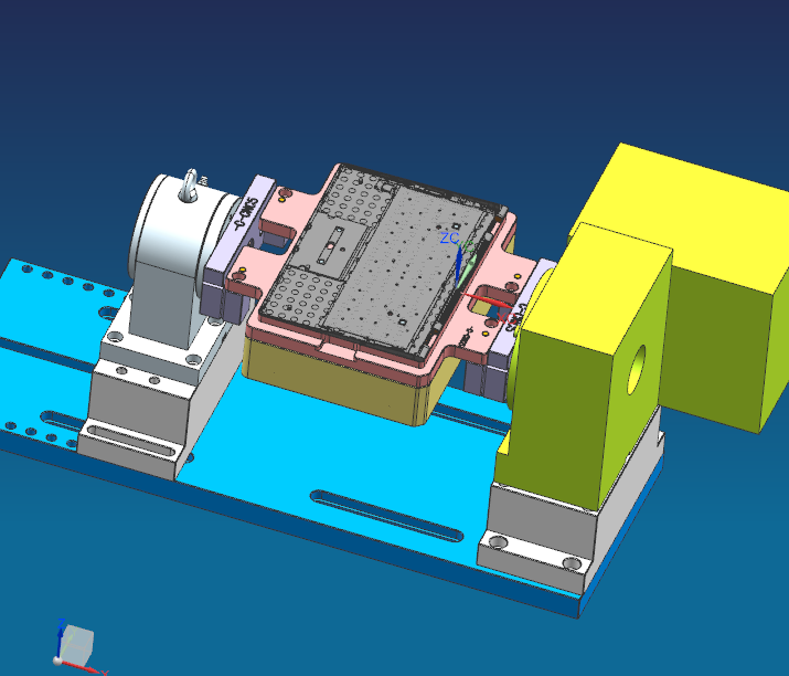四轴电脑外壳铣侧孔治具