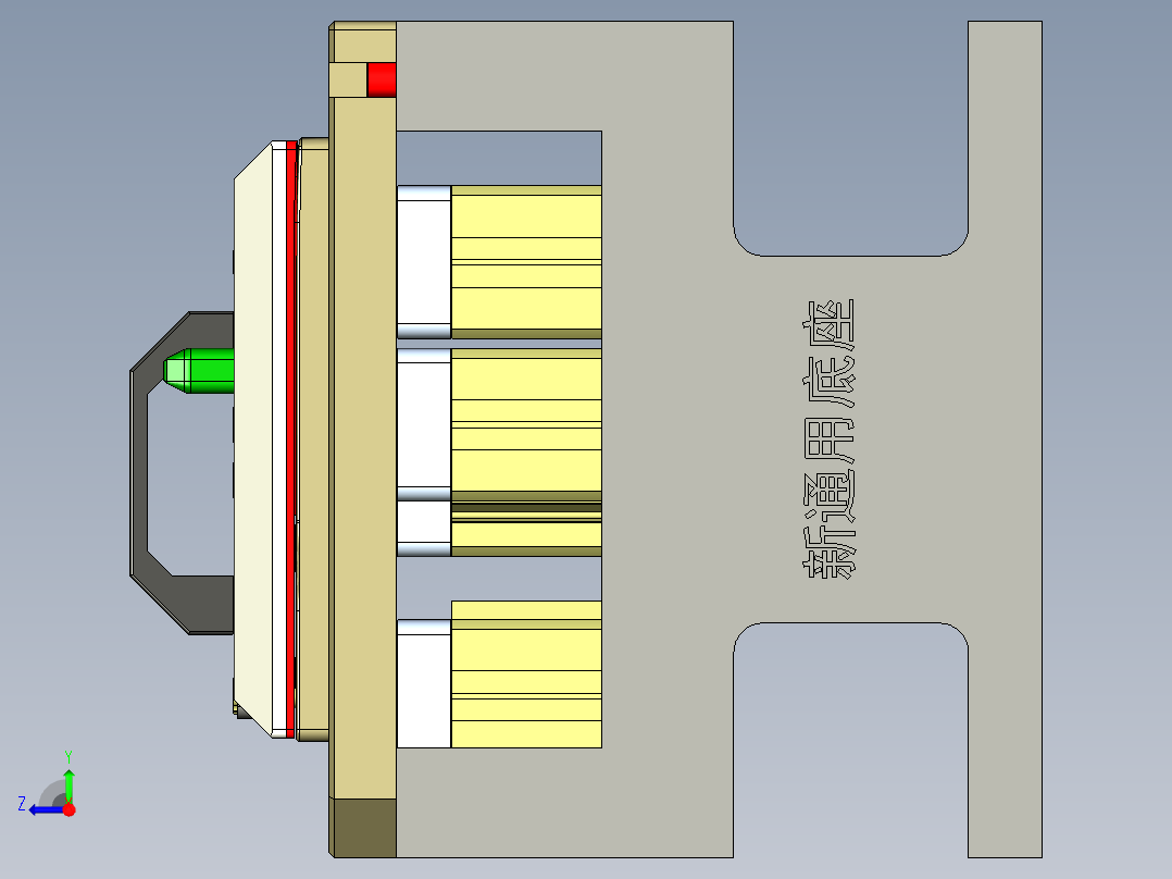 CX5400-C-笔记本CNC工装夹具三维模型CNC1铣外形C角-201201右视图