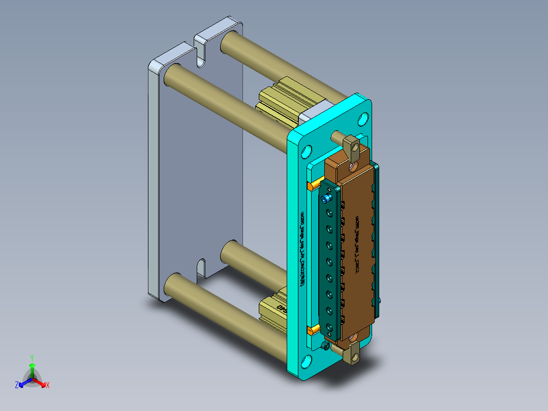 UX260 HINGE CAP L  CNC2-20200306正等轴测图
