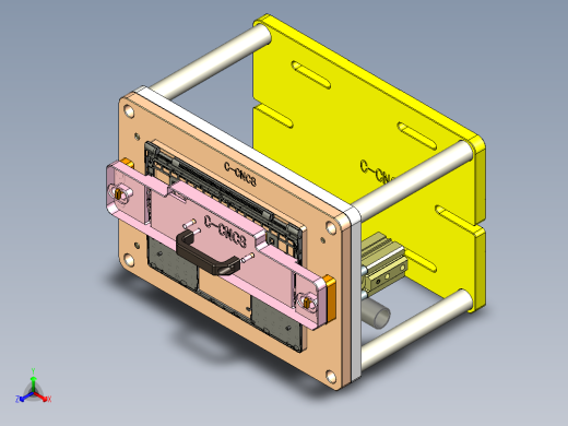 电脑外壳铣指纹孔落料+TP框治具