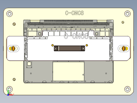 电脑外壳铣指纹孔落料+TP框治具前视缩略图