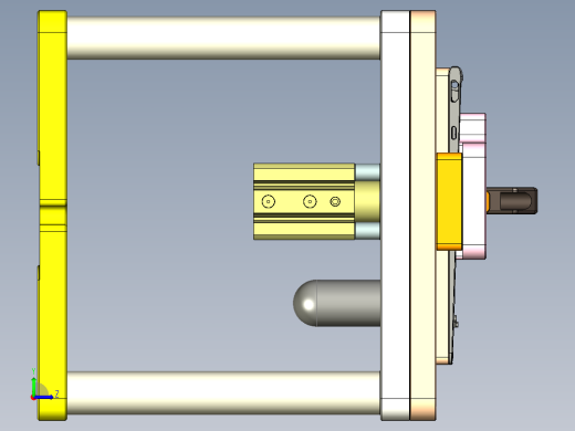 电脑外壳铣指纹孔落料+TP框治具左视缩略图