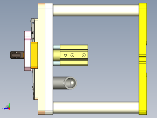 电脑外壳铣指纹孔落料+TP框治具右视缩略图