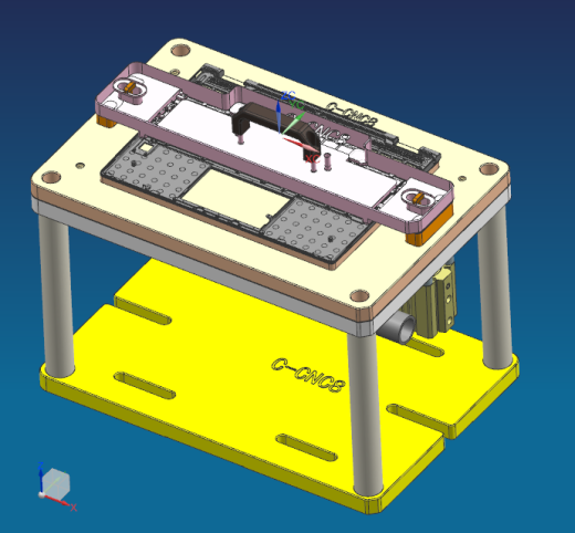 电脑外壳铣指纹孔落料+TP框治具缩略图