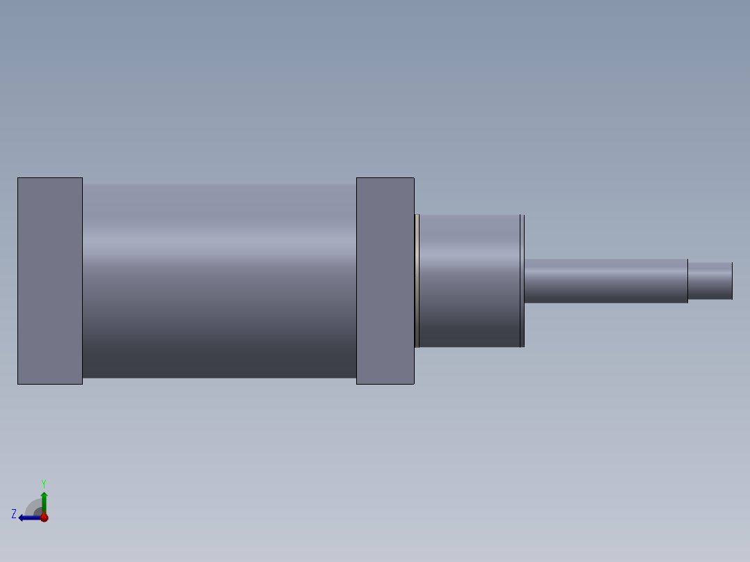 拉杆气缸125x28x146-mm-1.snapshot.1右视图