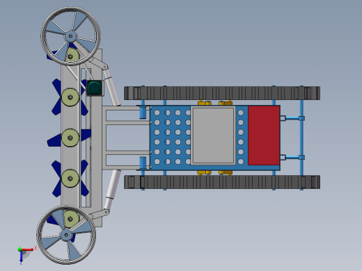 履带轮除草机俯视缩略图