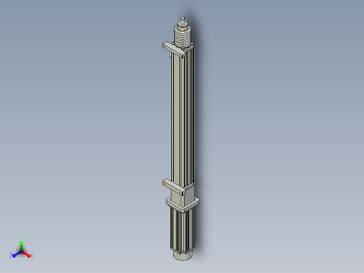 170953-1-65-S500直连式电动缸正等轴测缩略图