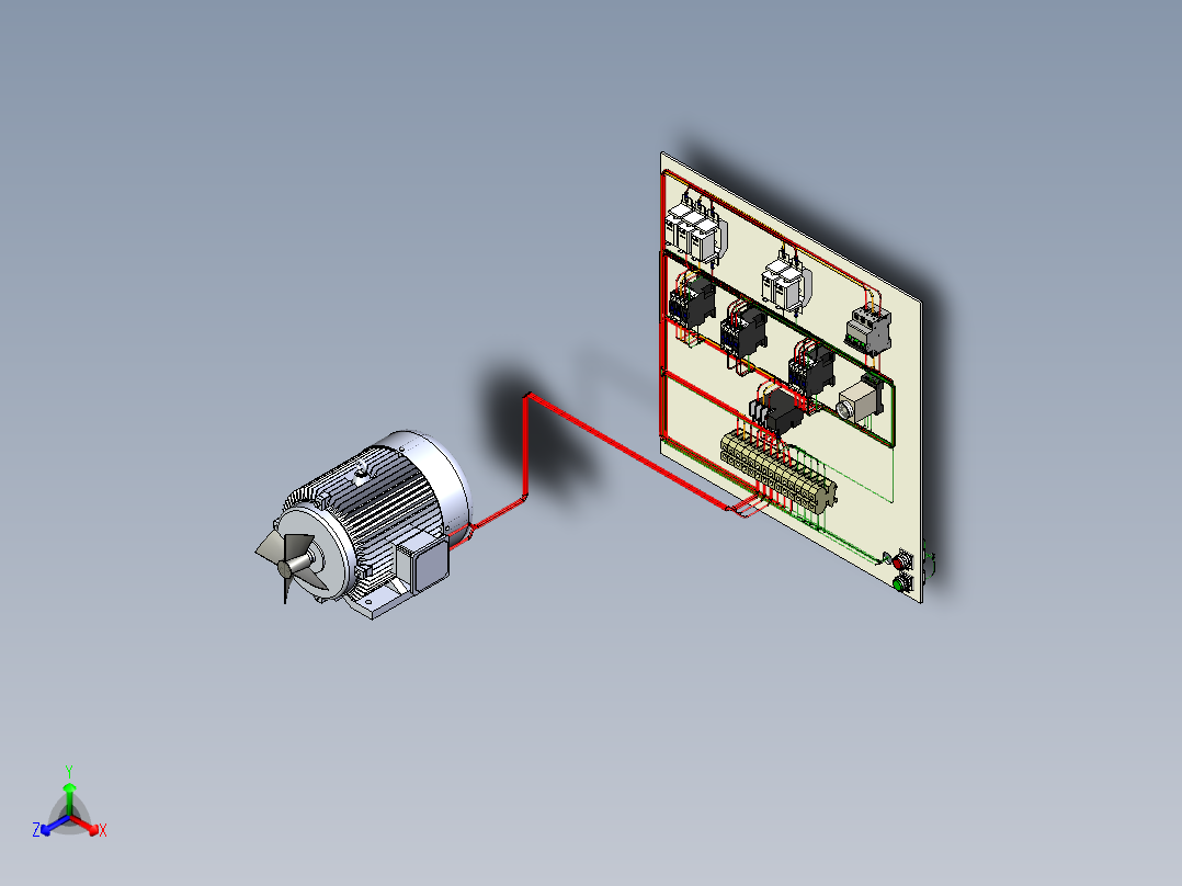 电机控制 三相异步电动机降压启动控制模型图