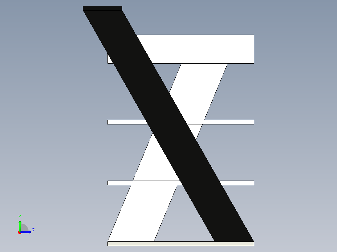 居家办公学习桌-14左视图