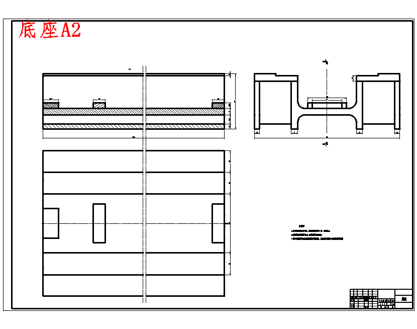 立式高速铣削加工中心纵向进给机构设计5张CAD图