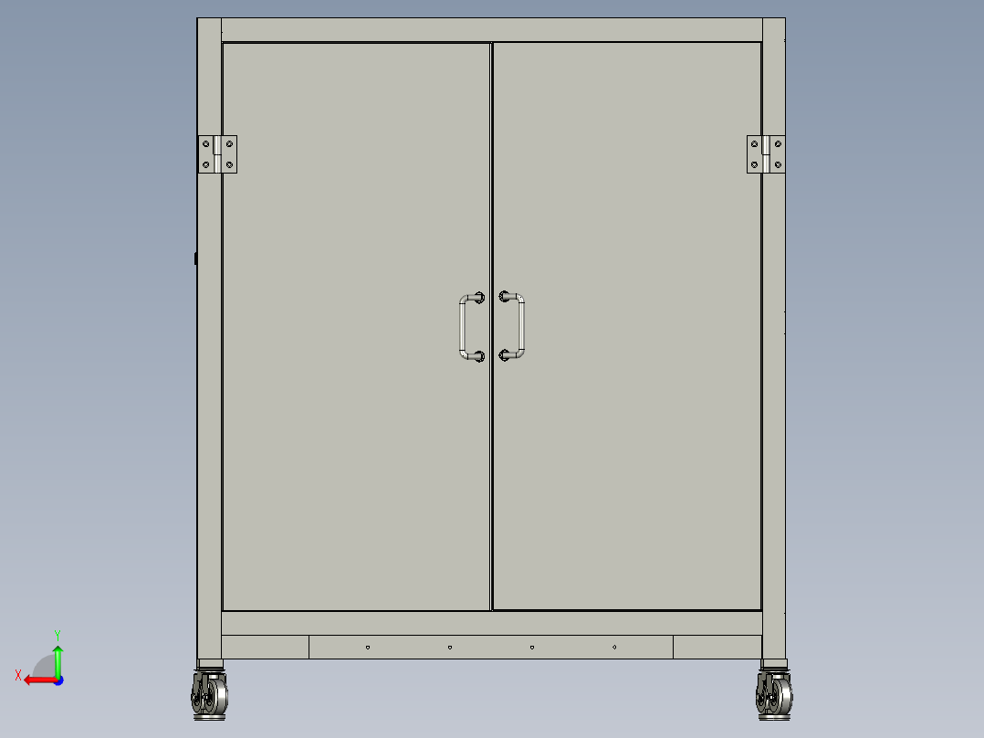 多工位自动测漏机后视图