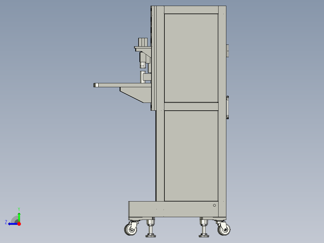 多工位自动测漏机右视图