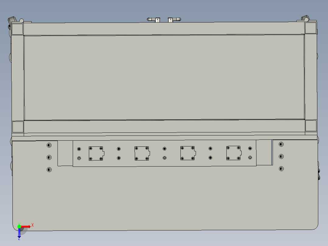 多工位自动测漏机俯视图