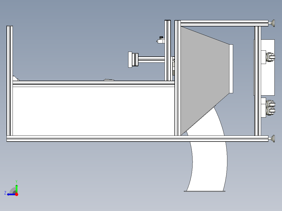 奥迪汽车AUDI Q3底涂工作台右视图