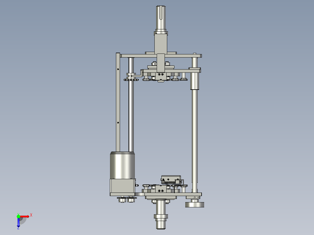 翻转机构1俯视图