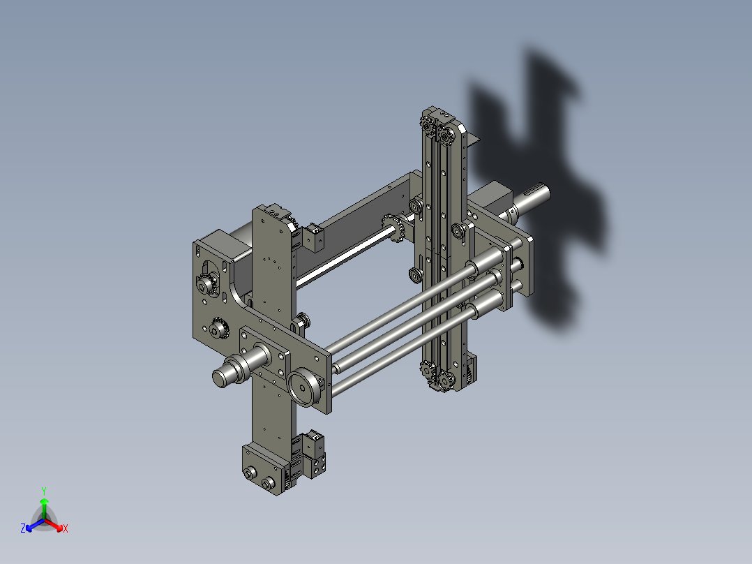 翻转机构1正等轴测图
