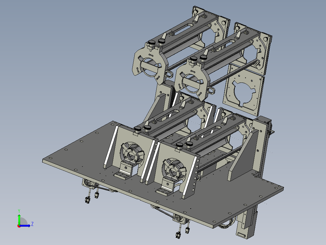 叠片装料装置左视图